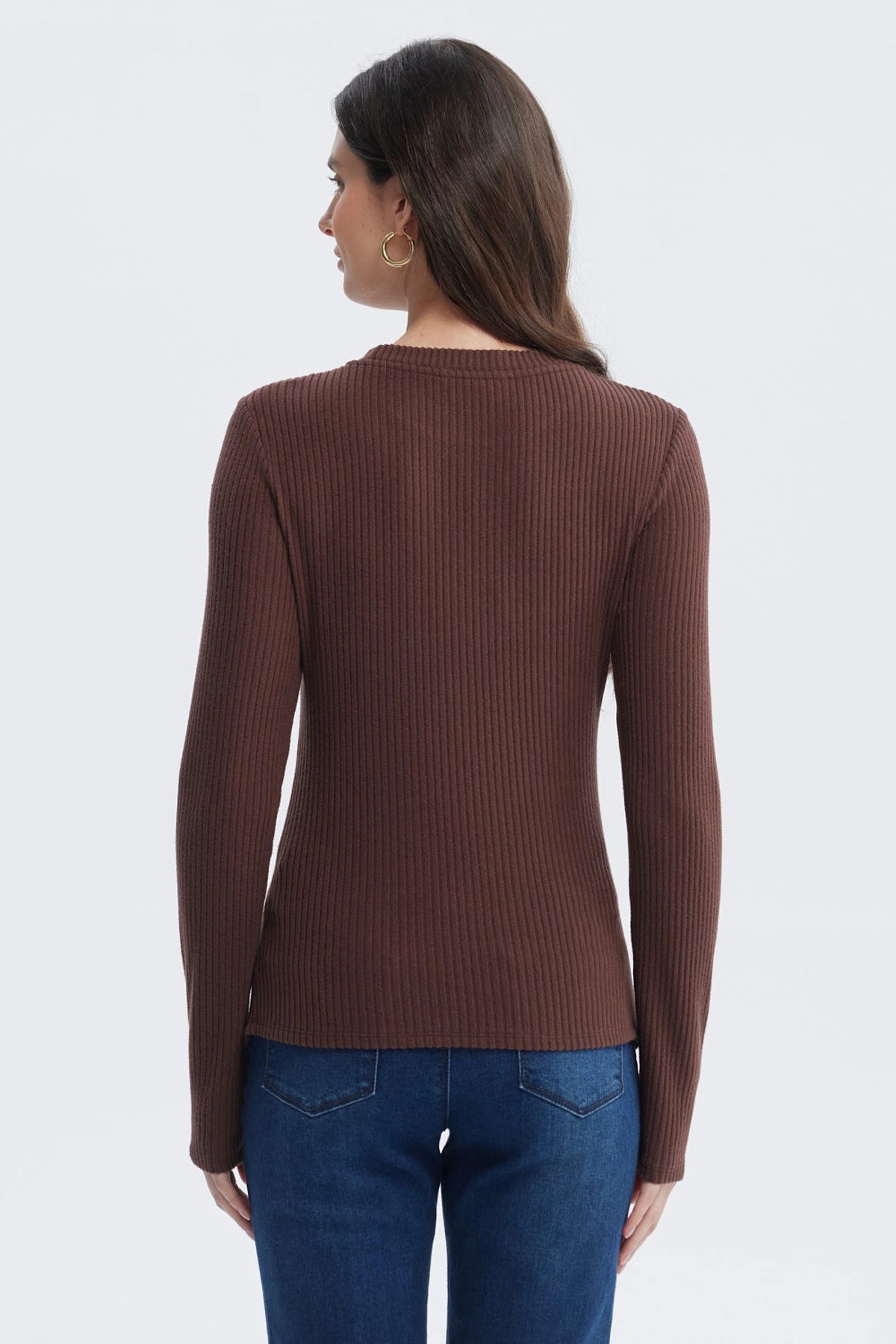 Polera Mujer Ajustado Café Claro