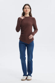 Polera Mujer Ajustado Café Claro