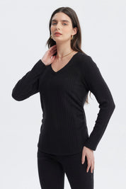 Polera Mujer Slim Negro