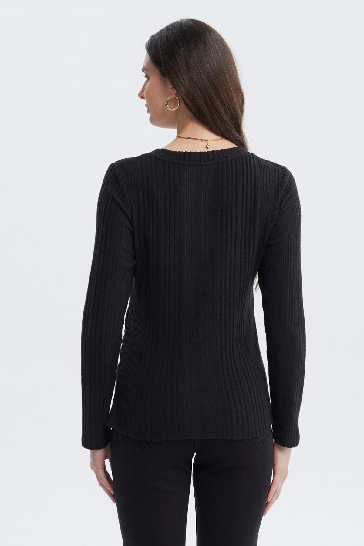 Polera Mujer Slim Negro