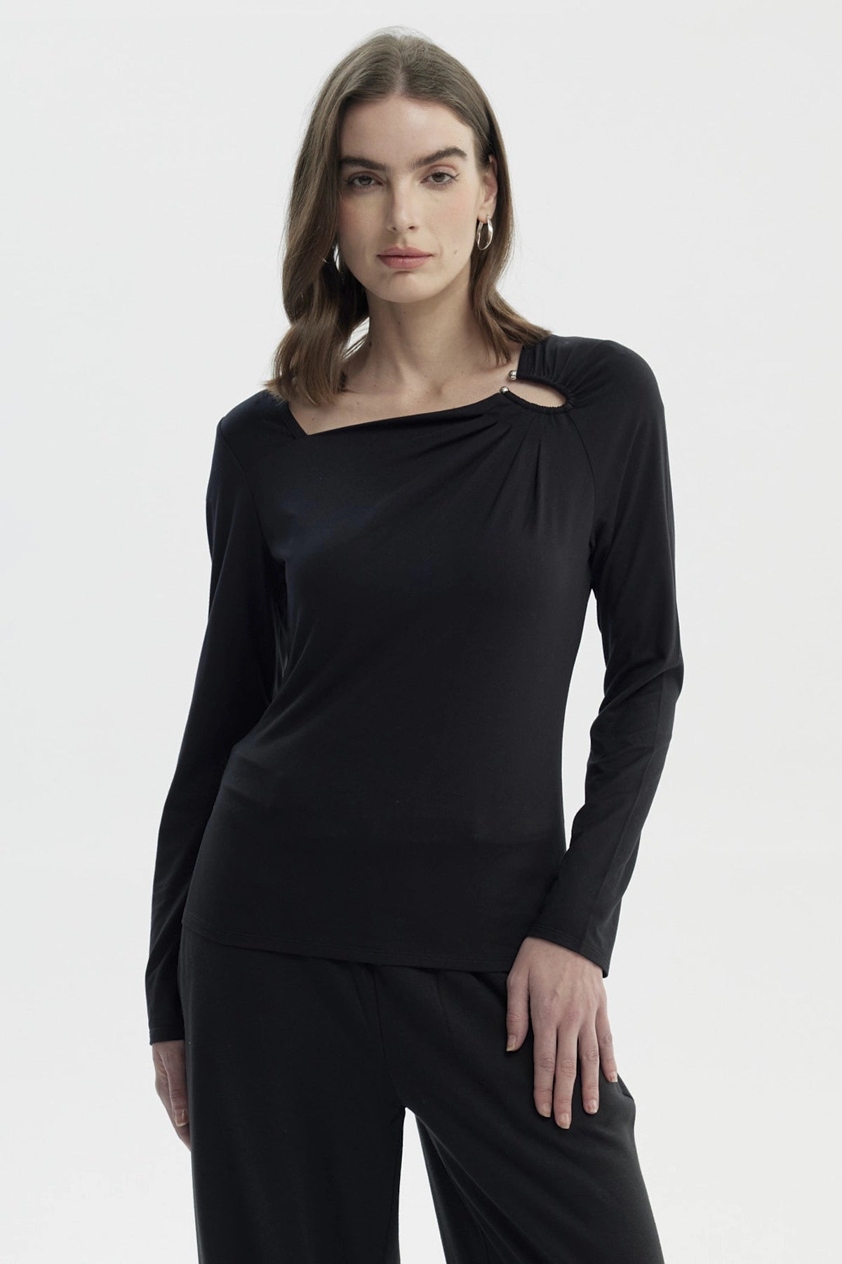 Polera Mujer Slim Negro