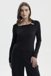 Polera Mujer Slim Negro