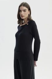 Polera Mujer Slim Negro