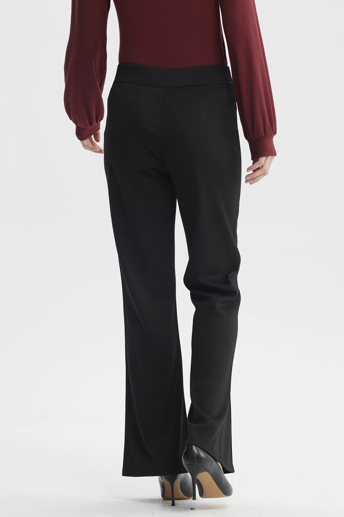 Calza Mujer Leve Flare Negro