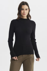 Sweater Mujer Ajustado Negro