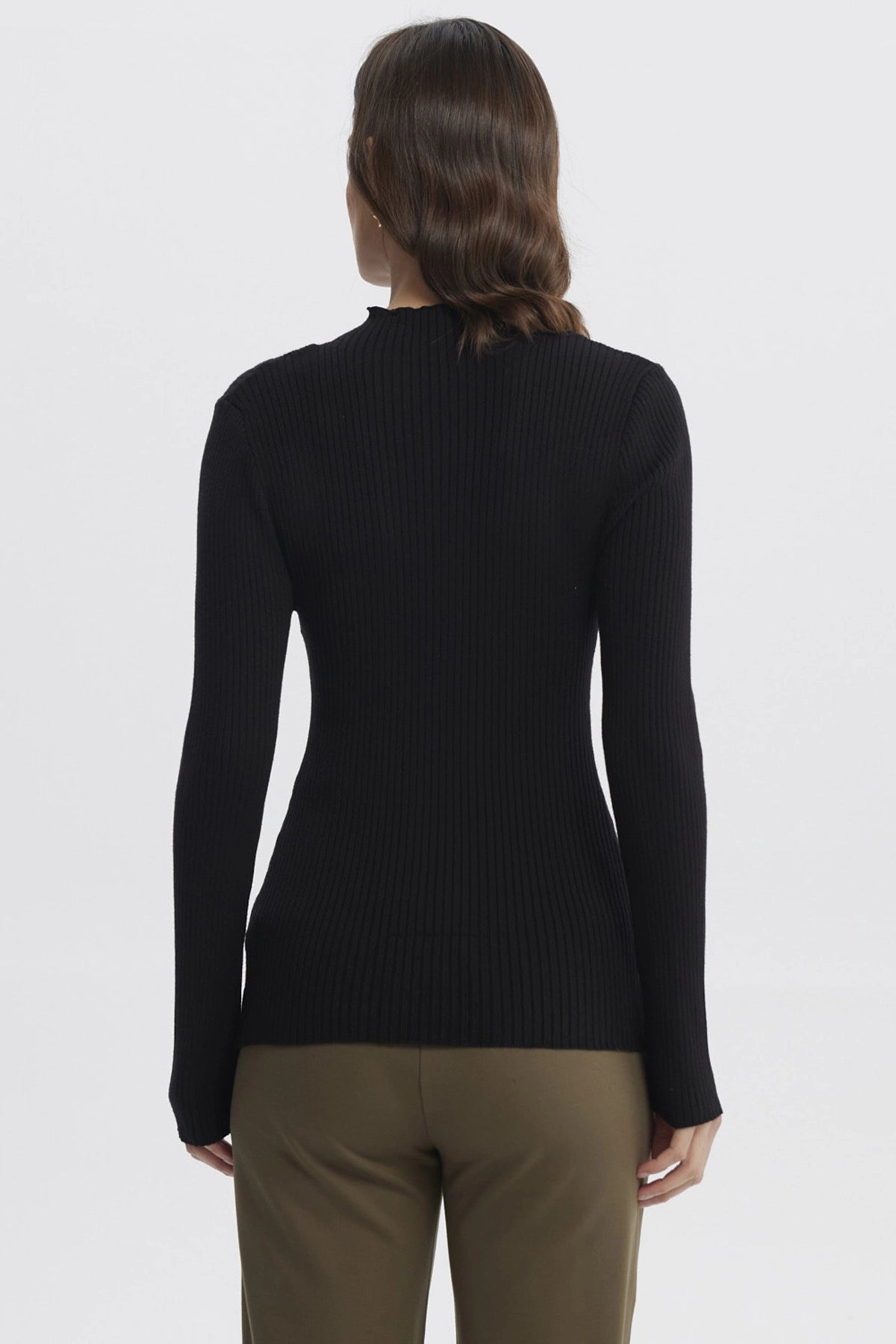 Sweater Mujer Ajustado Negro