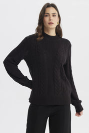 Sweater Mujer Oversize Negro