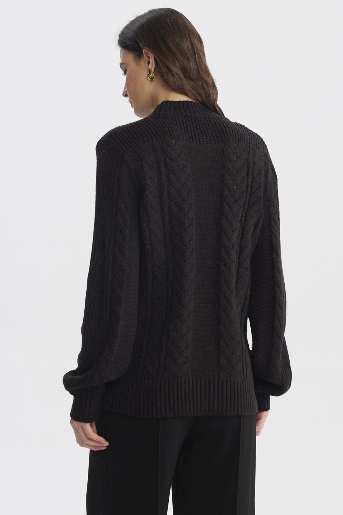 Sweater Mujer Oversize Negro