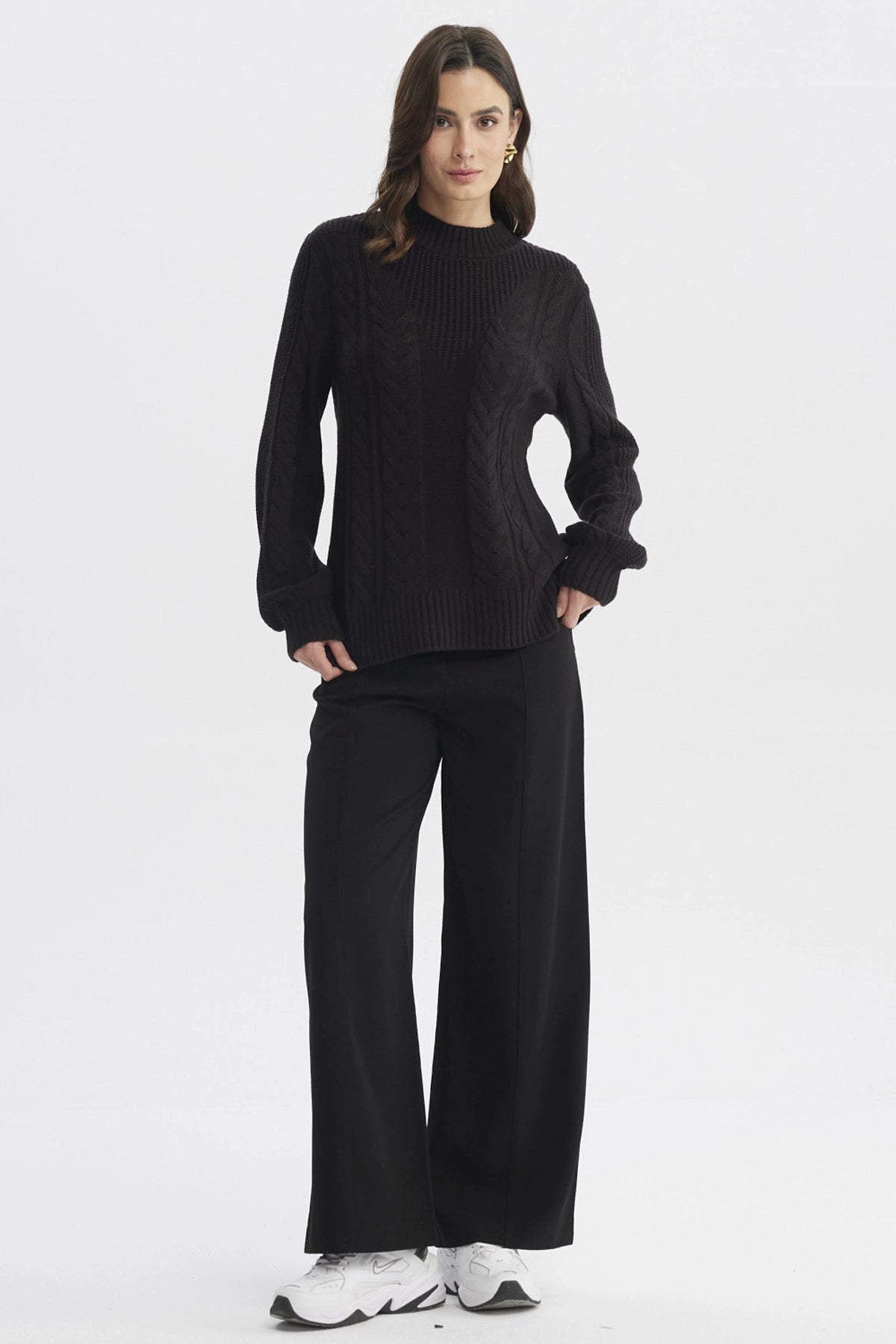 Sweater Mujer Oversize Negro