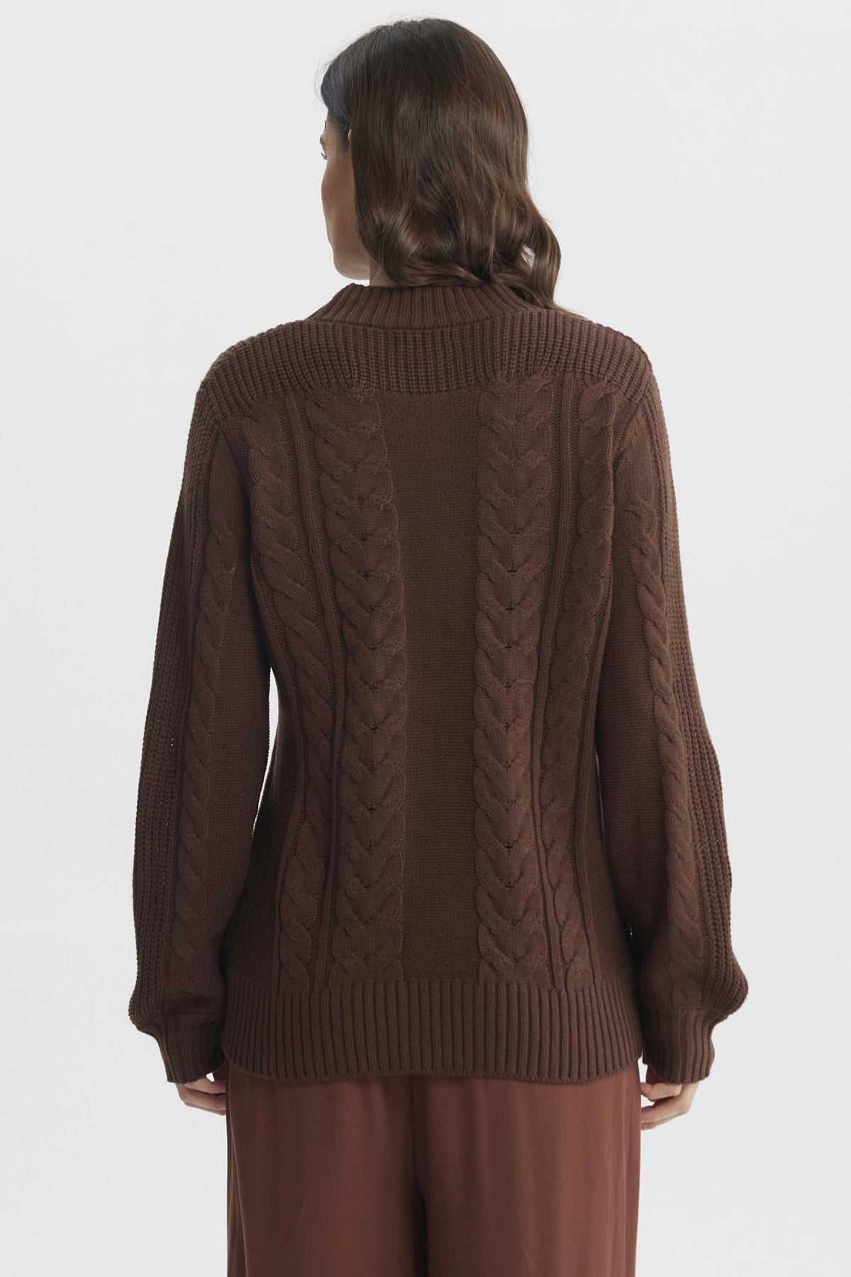 Sweater Mujer Oversize Café