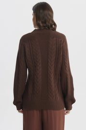 Sweater Mujer Oversize Café