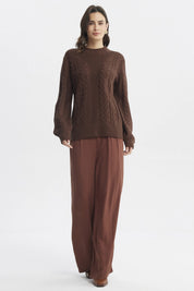 Sweater Mujer Oversize Café