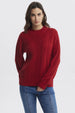 Sweater Mujer Oversize Rojo Oscuro
