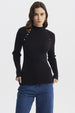 Sweater Mujer Ajustado Negro