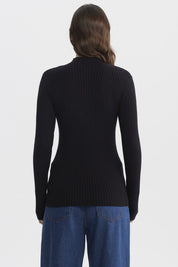 Sweater Mujer Ajustado Negro