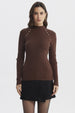 Sweater Mujer Ajustado Café