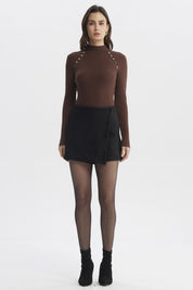 Sweater Mujer Ajustado Café