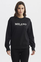 Polerón Mujer Slim Negro