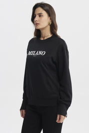 Polerón Mujer Slim Negro