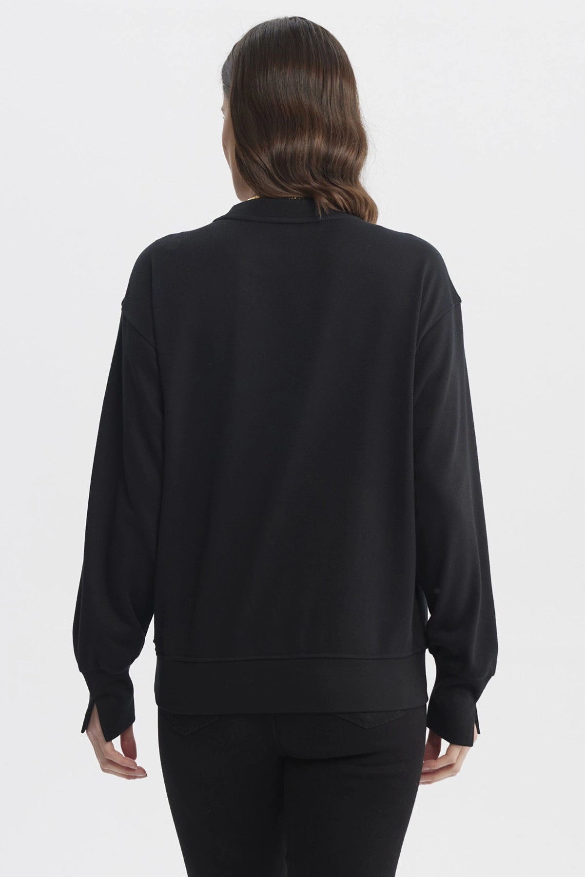 Polerón Mujer Slim Negro