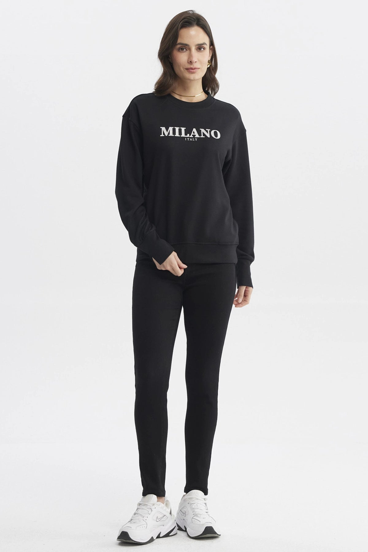 Polerón Mujer Slim Negro
