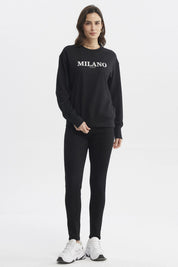 Polerón Mujer Slim Negro