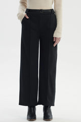 Pantalón Mujer Sastrero Cinturón Negro