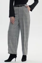Pantalón Mujer Sastrero Cinturón Crudo