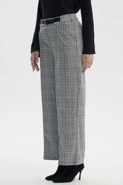 Pantalón Mujer Sastrero Cinturón Crudo