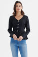 Blazer Mujer Ajustado Negro