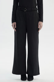 Pantalón Buzo Mujer Cinturón Negro