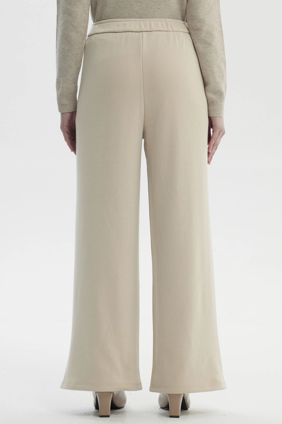 Pantalón Buzo Mujer Cinturón Arena