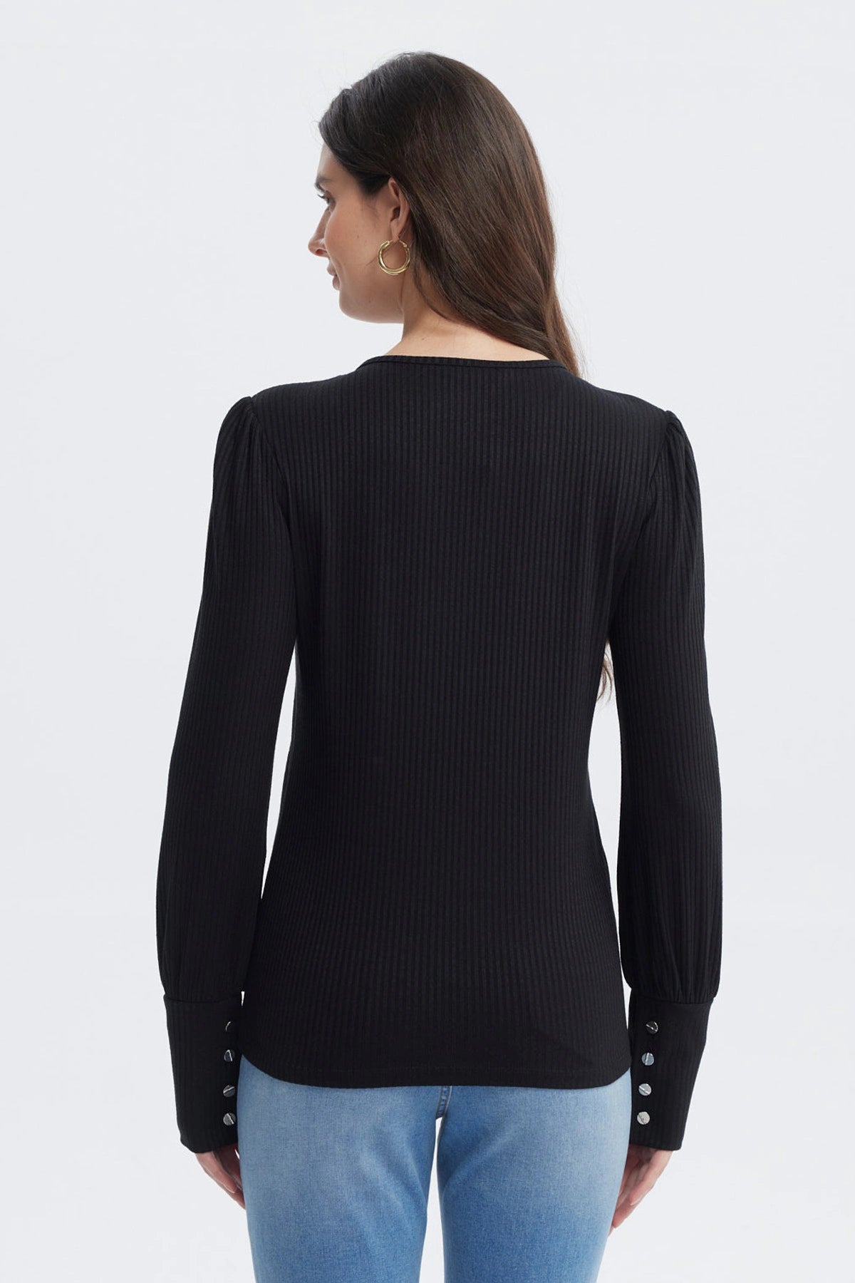 Polera Mujer Slim Negro
