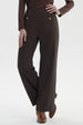 Pantalón Mujer Calce Recto Chocolate