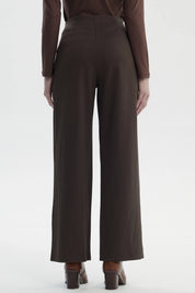 Pantalón Mujer Calce Recto Chocolate