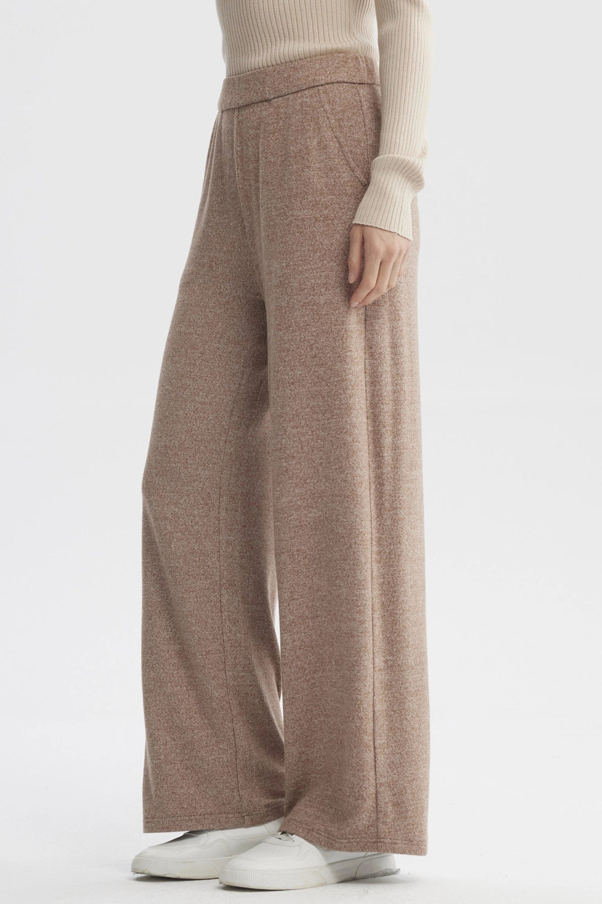 Pantalón Mujer Recto Café