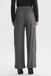 Pantalón Mujer Recto Gris Oscuro