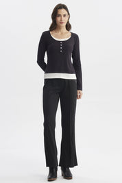 Polera Mujer Slim Negro