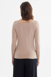 Polera Mujer Slim Beige