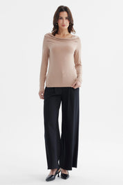 Polera Mujer Slim Beige