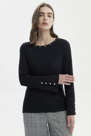 Polera Mujer Slim Negro