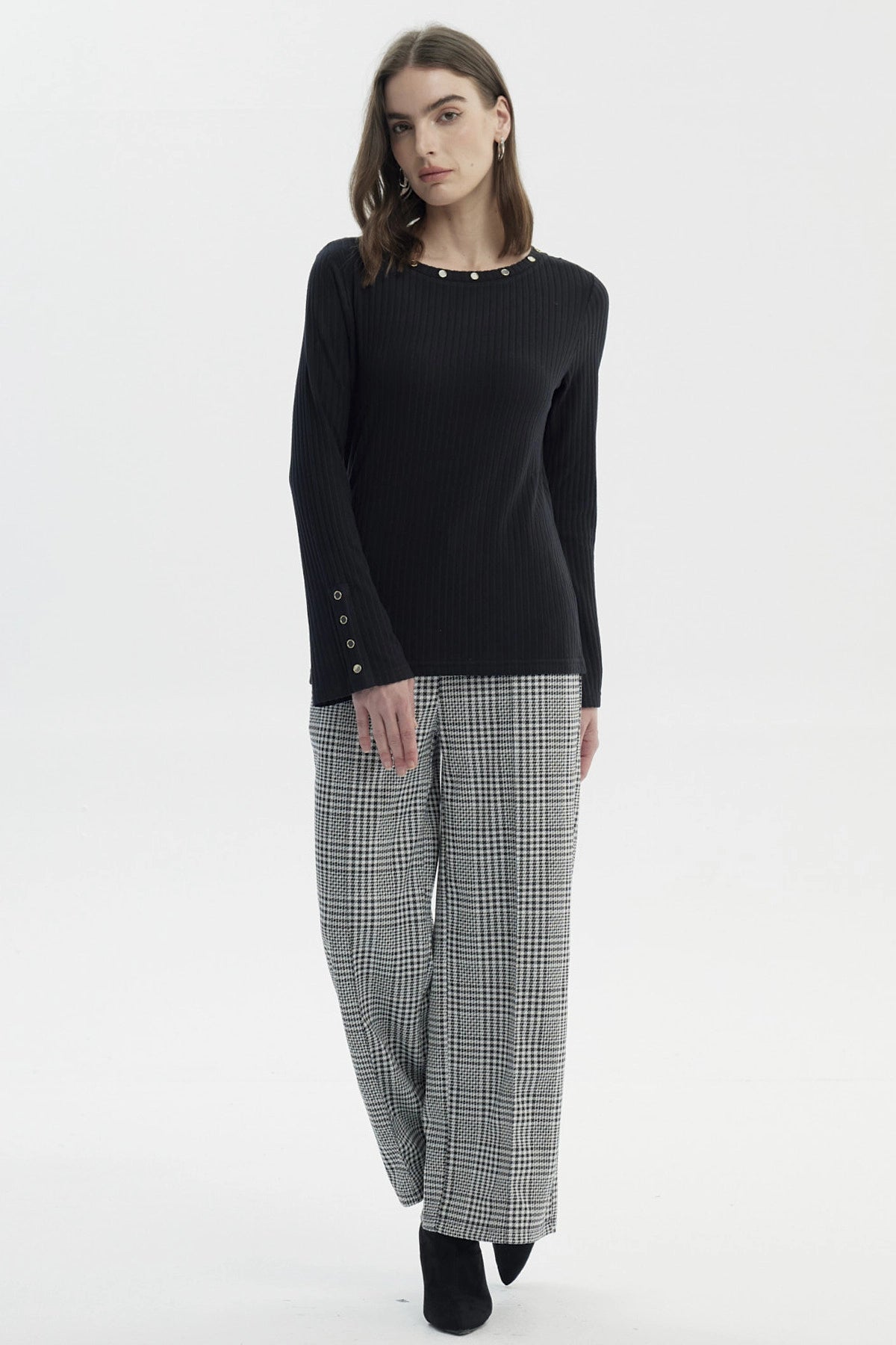 Polera Mujer Slim Negro