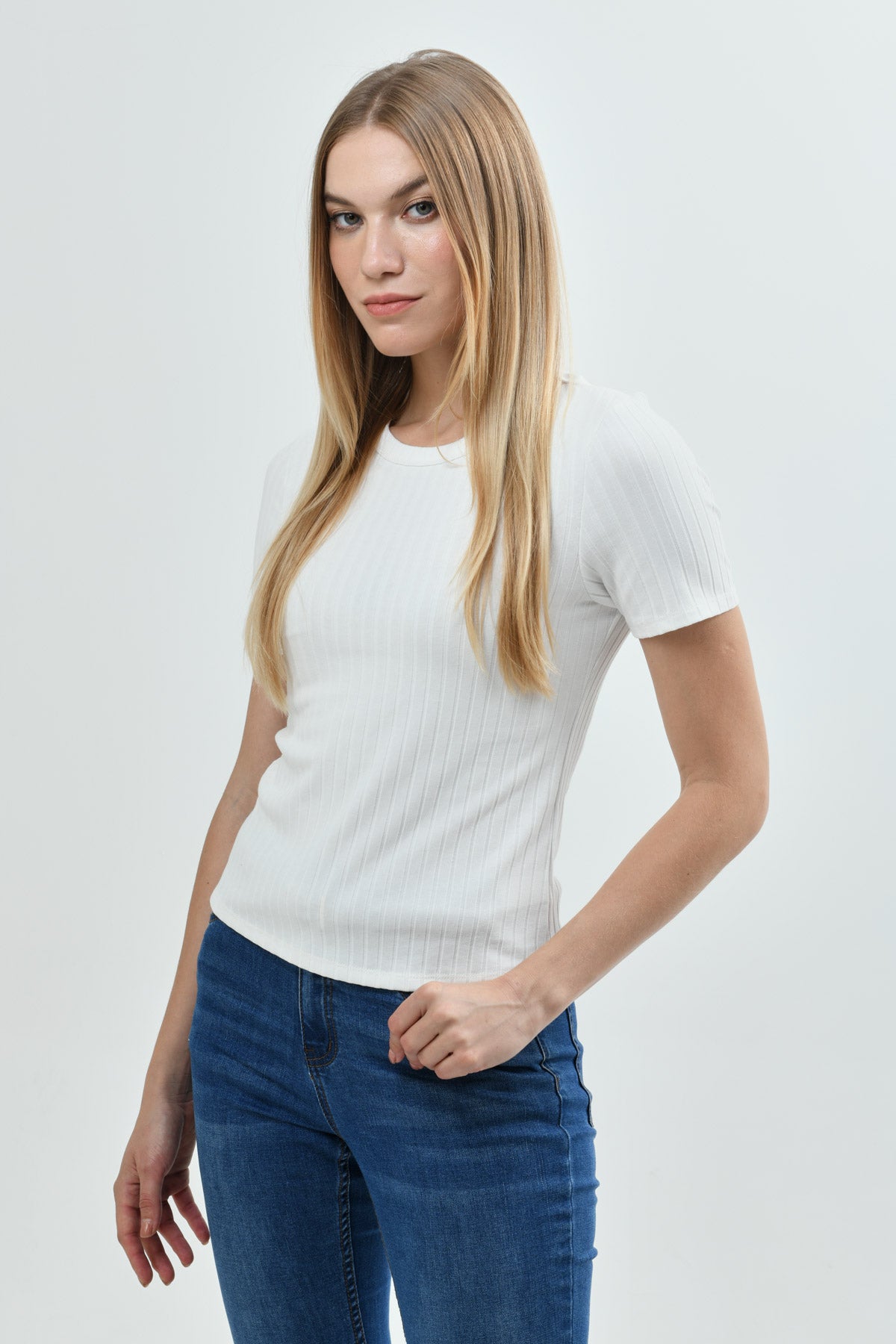 Polera Slim Mujer Crudo