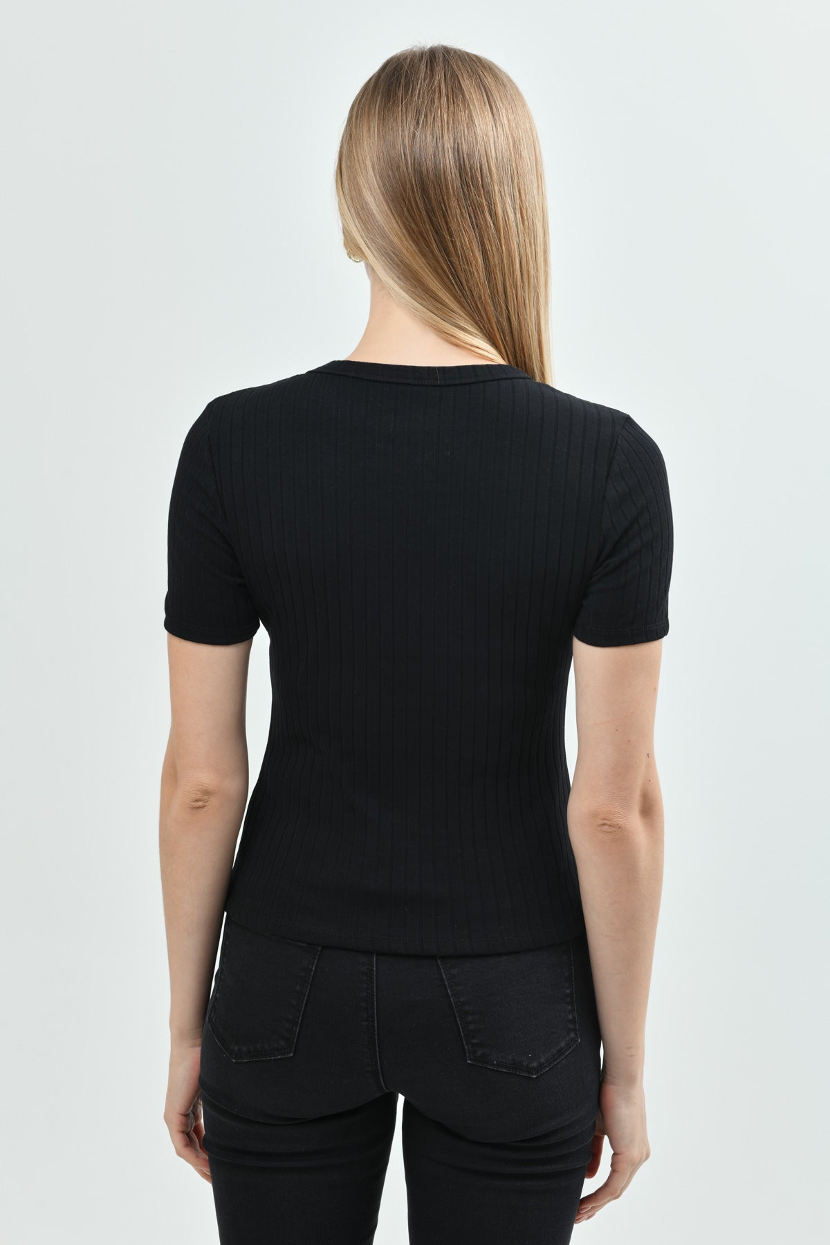 Polera Slim Mujer Negro