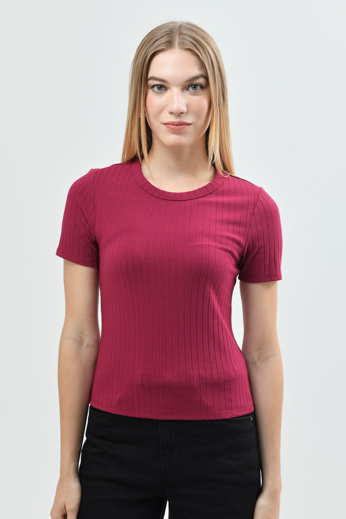 Polera Slim Mujer Fucsia