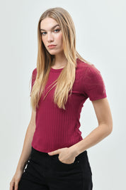 Polera Slim Mujer Fucsia