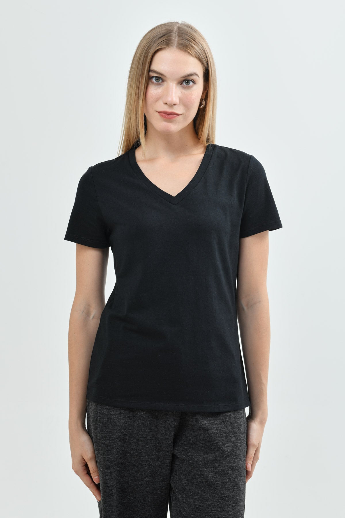 Polera Regular Mujer Negro