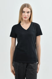 Polera Regular Mujer Negro