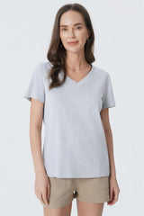 Polera Regular Mujer Gris Melange