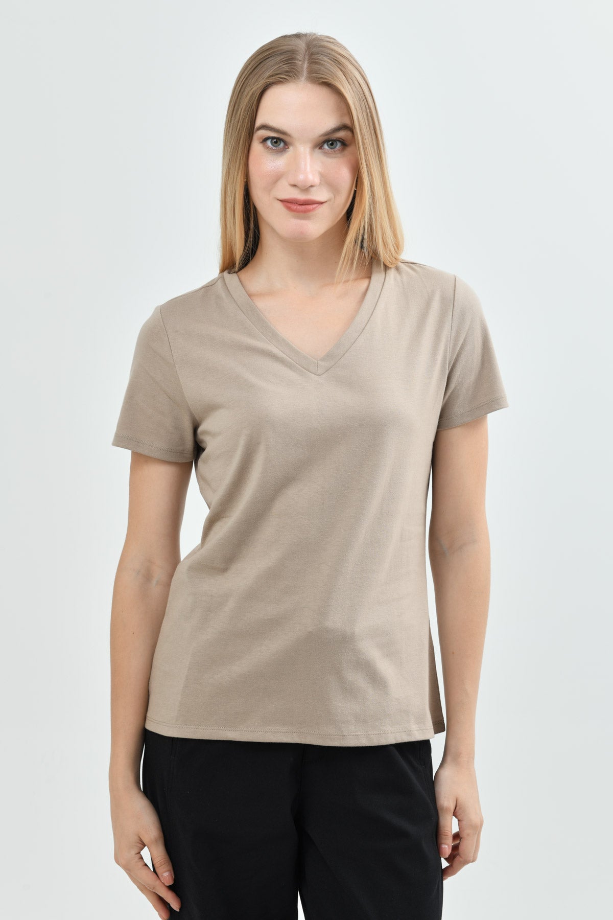 Polera Regular Mujer Beige